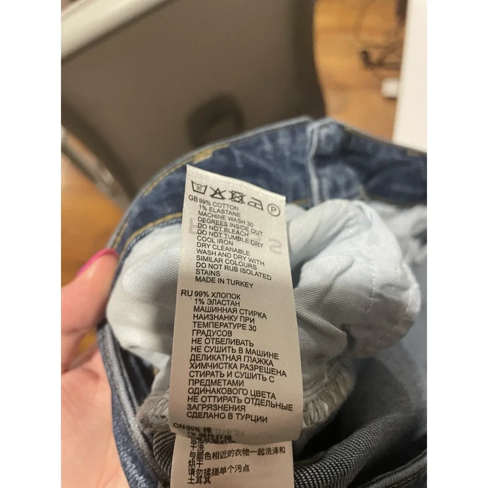 Reiss Bailey High‎ Rise Cropped Jeans Size 30 Women's